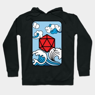 Oriental Japanese Wave D20 Dice Hoodie